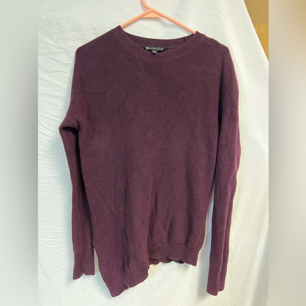 Altheta womens sweater xxs wine color
